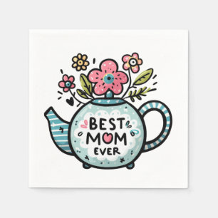 Serviette En Papier Cadeau de la fête des mères   Meilleure maman jama