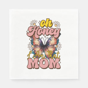 Serviette En Papier Cadeau de la fête des mères Oh Mon Chéri, Je Sui
