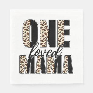 Serviette En Papier Cadeau de la fête des mères   Une maman aimée