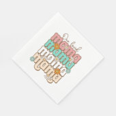 Serviette En Papier Cadeau de la fête des mères | Une maman aimée (Coin)