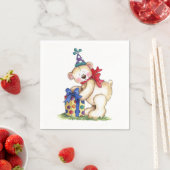 Serviette En Papier Cadeau de l'ours d'anniversaire (En situation)