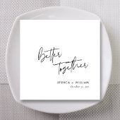 Serviette En Papier Cadeau de mariage Mieux ensemble