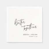 Serviette En Papier Cadeau de mariage Mieux ensemble (Devant)