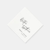 Serviette En Papier Cadeau de mariage Mieux ensemble (Coin)