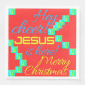 SERVIETTE EN PAPIER CADEAU DE NOËL (Devant)