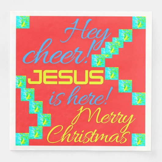 SERVIETTE EN PAPIER CADEAU DE NOËL (Devant)
