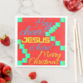 SERVIETTE EN PAPIER CADEAU DE NOËL (En situation)