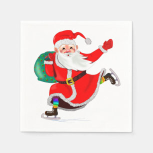 Serviette En Papier Cadeau de Noël Père Noël