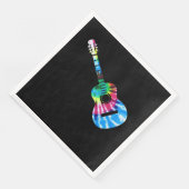 Serviette En Papier Cadeau Guitare Guitaristes (Coin)