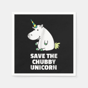 Serviette En Papier Cadeau Hippo Lover Hippo Chubby Unicorn Hippo m