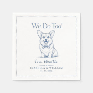 Serviette En Papier Cadeau imprimable personnalisé pour mariage de cor