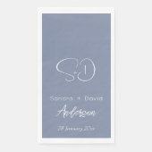 Serviette En Papier Cadeau Mariage, Fête des mariées/Fiançailles perso (Devant)