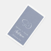 Serviette En Papier Cadeau Mariage, Fête des mariées/Fiançailles perso (Coin)