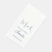 Serviette En Papier Cadeau Mariage, Fête des mariées/Fiançailles perso (Coin)