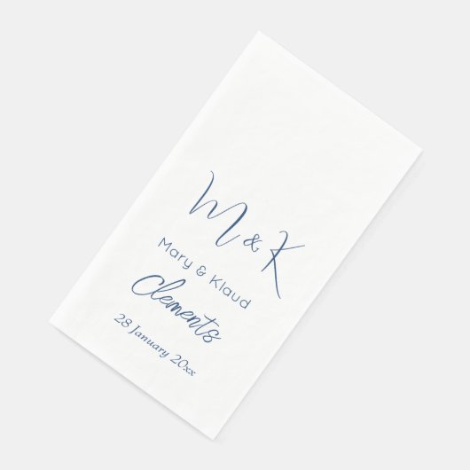 Serviette En Papier Cadeau Mariage, Fête des mariées/Fiançailles perso (Coin)