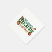 Serviette En Papier Cadeau pour enseignant | Professeur d'éducation ph (Coin)