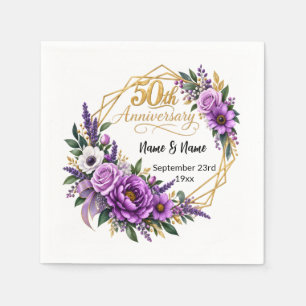 Serviette En Papier Cadeau pour le 50e anniversaire