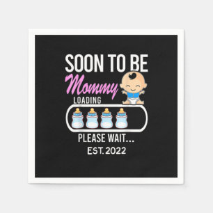 Serviette En Papier Cadeau pour maman Future maman 2022