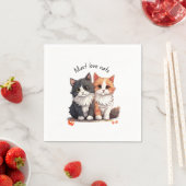Serviette En Papier Cadeaux amoureux pour animaux de compagnie mignons (En situation)