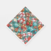 Serviette En Papier Cadeaux, cadeaux emballés. (Coin)