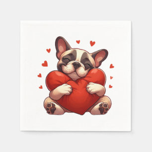 Serviette En Papier Cadeaux de la Saint-Valentin Pitbull