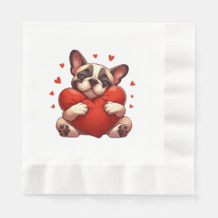 Serviette En Papier Cadeaux de la Saint-Valentin Pitbull