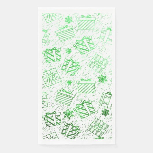 Serviette En Papier Cadeaux de Noël 7 (Devant)