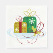 Serviette En Papier Cadeaux de Noël Papier serviettes (Devant)