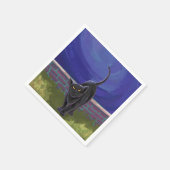 Serviette En Papier Cadeaux et accessoires de chat noir (Coin)