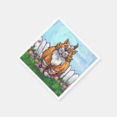 Serviette En Papier Cadeaux et accessoires de chats de gingembre (Coin)