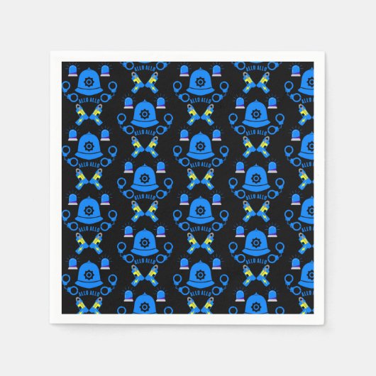 Serviette En Papier Cadeaux Et Accessoires De Police Britannique (Devant)