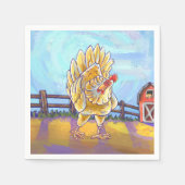 Serviette En Papier Cadeaux et accessoires de poulet (Devant)