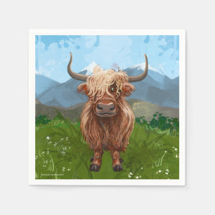 Serviette En Papier Cadeaux et accessoires de vache Highland