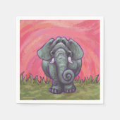 Serviette En Papier Cadeaux et accessoires éléphants (Devant)