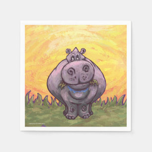 Serviette En Papier Cadeaux et accessoires Hippopotames