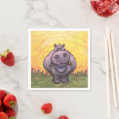 Serviette En Papier Cadeaux et accessoires Hippopotamus (En situation)