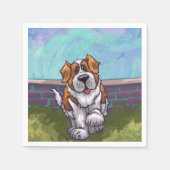 Serviette En Papier Cadeaux et accessoires St. Bernard (Devant)