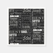 Serviette En Papier Cadeaux Uniques Et Spéciaux 50e Anniversaire (Devant)