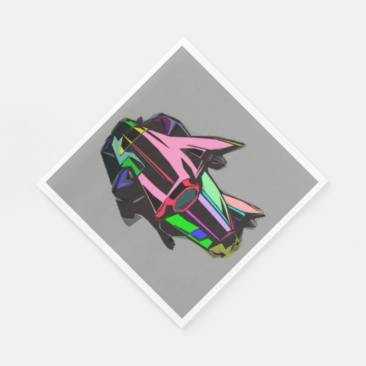 Serviette En Papier Cadillac coloré (Coin)