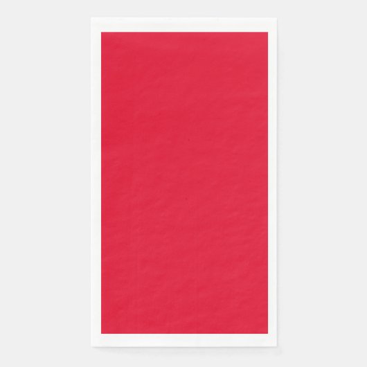 Serviette En Papier Cadmium Rouge couleur solide (Devant)