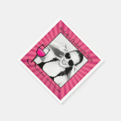 Serviette En Papier Cadre Bachelorette personnalisé (Coin)