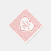 Serviette En Papier Cadre cardiaque bon thanksgiving | Serviette de ta (Coin)