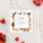 Serviette En Papier Cadre de citrouille neutre pour tomber amoureux (En situation)