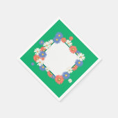 Serviette En Papier Cadre de flux (Coin)
