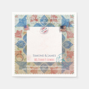 Serviette En Papier Cadre de mémoire patchwork Americana Décoration de