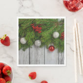 Serviette En Papier Cadre de Noël décoratif (En situation)