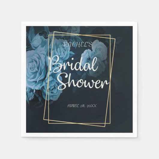 Serviette En Papier Cadre géométrique simple et chic (Devant)