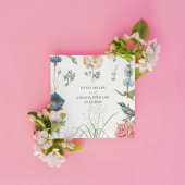 Serviette En Papier Cadre Secret Garden WildFfowers
