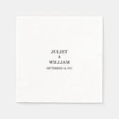 Serviette En Papier Cadres photo frontière Photo Mariage le plus popul (Devant)