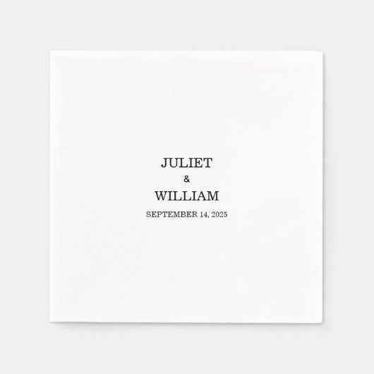 Serviette En Papier Cadres photo frontière Photo Mariage le plus popul (Devant)